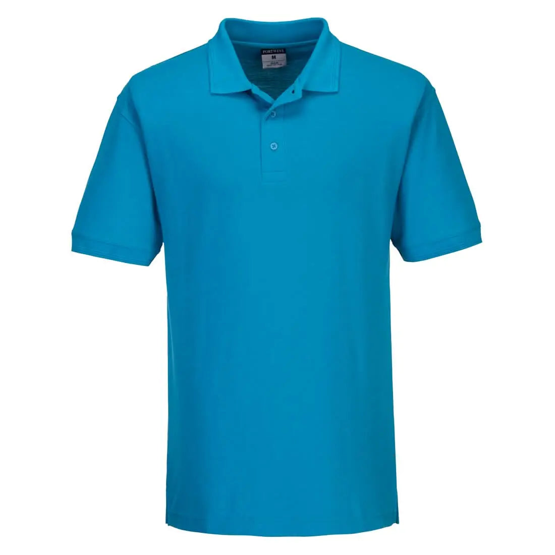 Portwest Naples Polo Shirt SS B210 - Aqua - Customisable Polos
