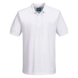 Portwest Naples Polo Shirt SS B210 - White - Customisable Polos