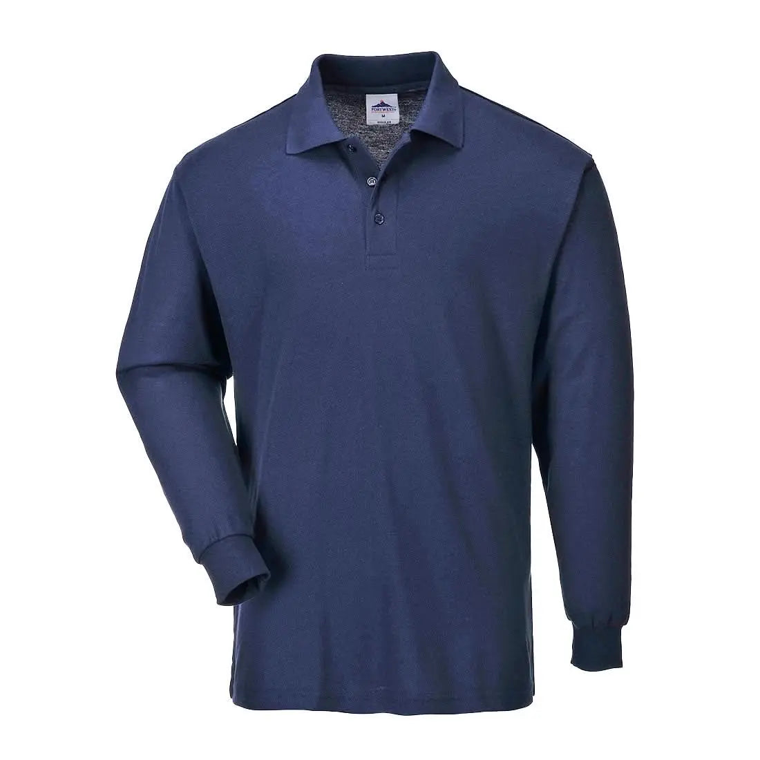 Portwest Genoa Polo Shirt LS B212 - Navy - Customisable Polos