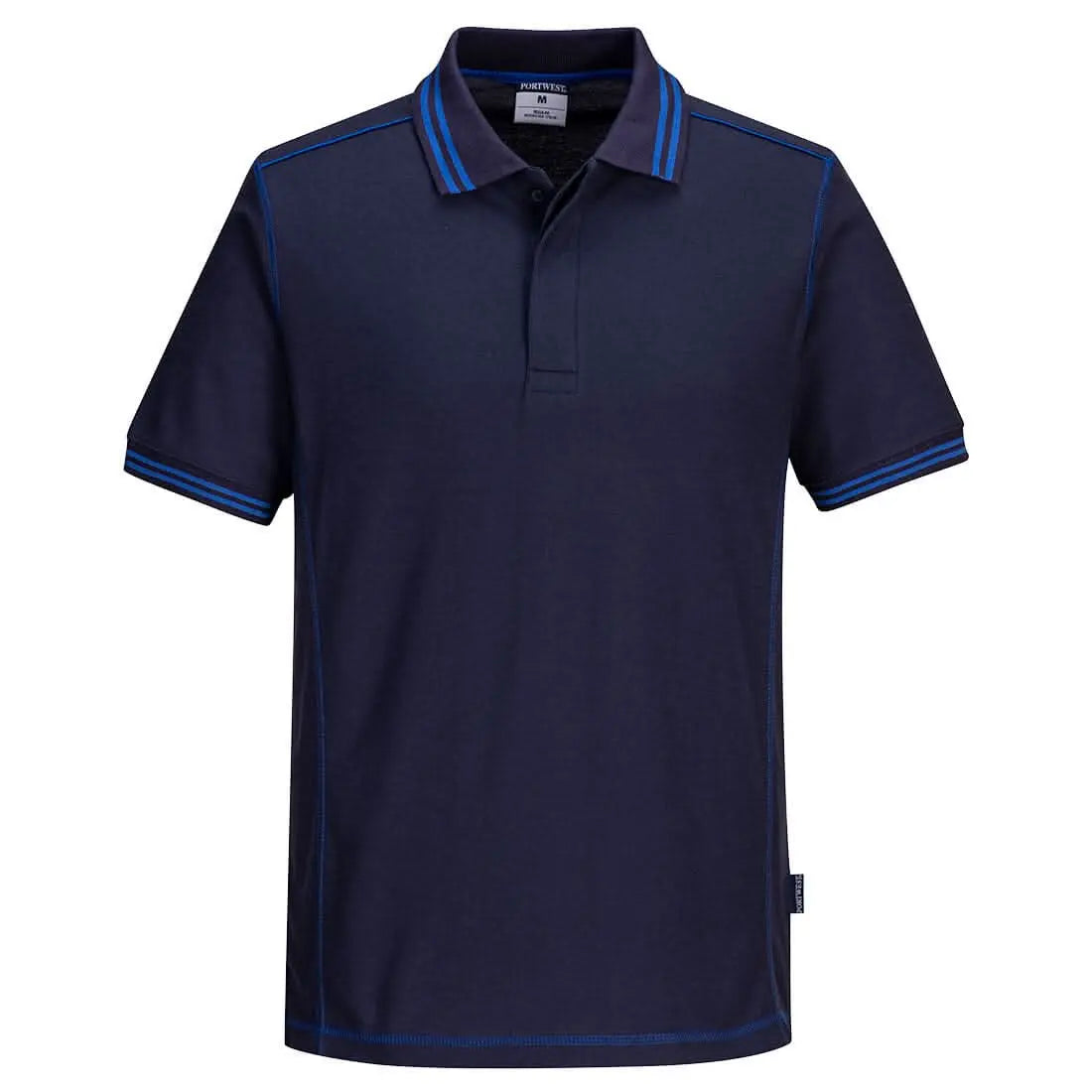 Portwest Essential Two Tone Polo Shirt B218 - Navy Royal - Customisable Polos