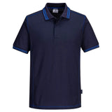 Portwest Essential Two Tone Polo Shirt B218 - Navy Royal - Customisable Polos