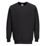 Portwest Roma Sweatshirt b300 - Black - Customisable Sweatshirts