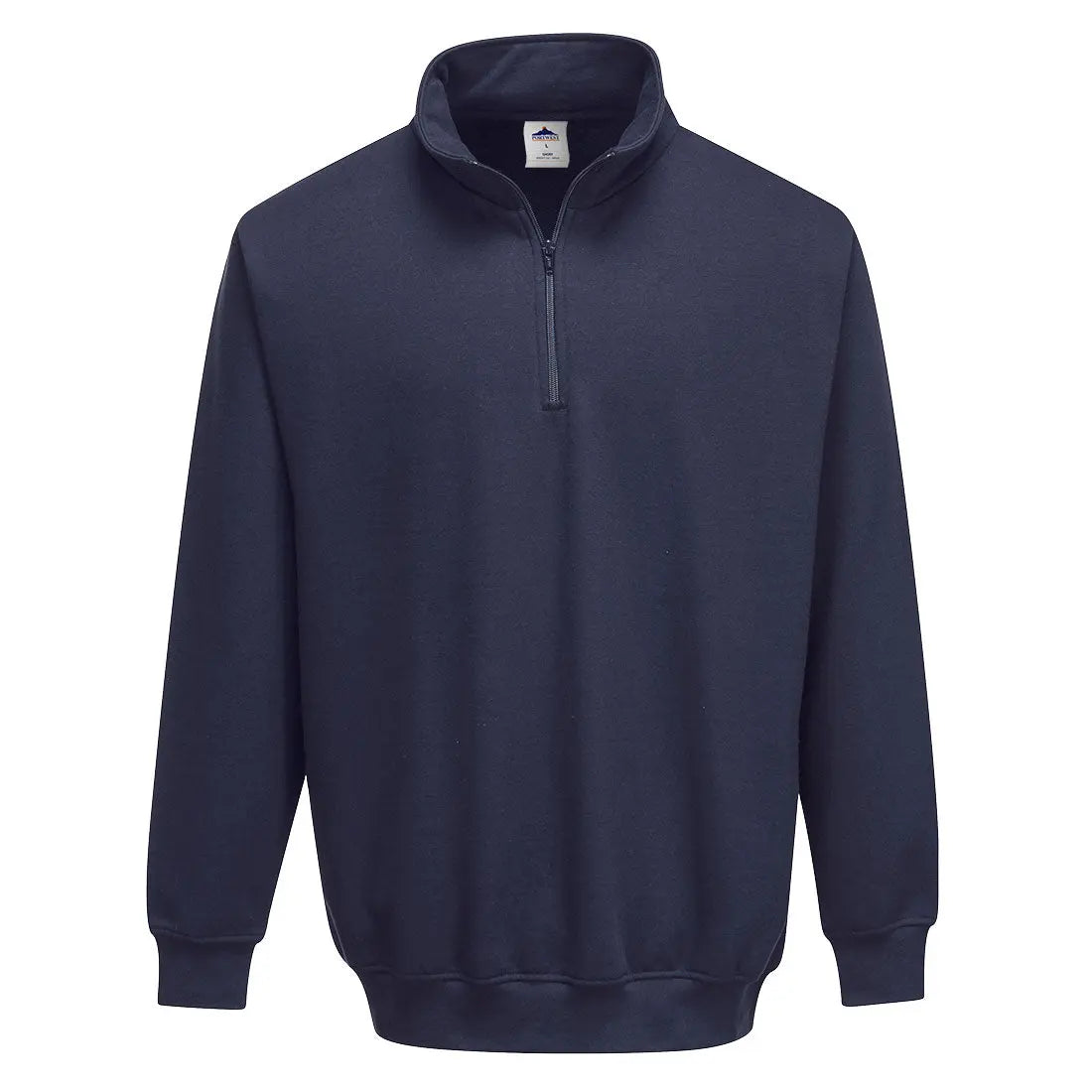 Portwest Sorrento 1/4 Zip Neck Sweatshirt b309 - Navy - Customisable Sweatshirts