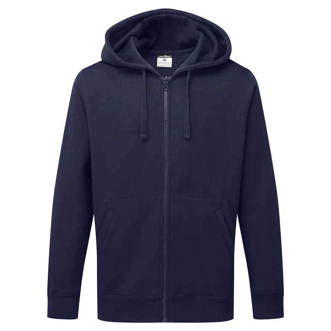 Portwest Zipped Hoodie b312 - Navy - Customisable Hoodies