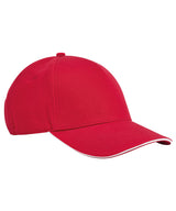 EarthAware® classic organic cotton 5-panel cap – sandwich peak