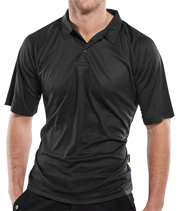 Beeswift B Cool Performance Polo Shirt Bcpks - Black - Customisable Polo Shirts