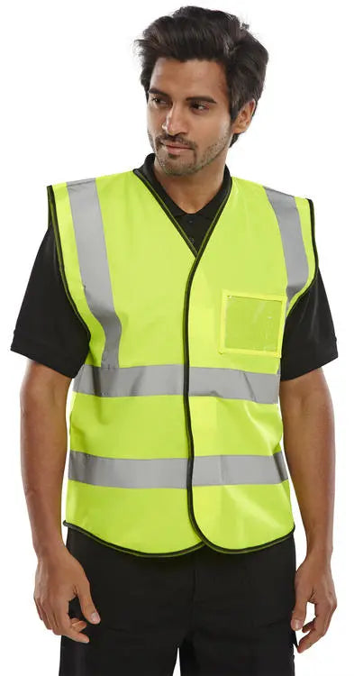 Beeswift Id Vest Hi Vis Bd108 - - Customisable Hi-Vis Vest