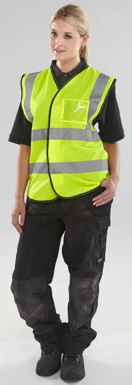 Beeswift Id Vest Hi Vis Bd108 - - Customisable Hi-Vis Vest