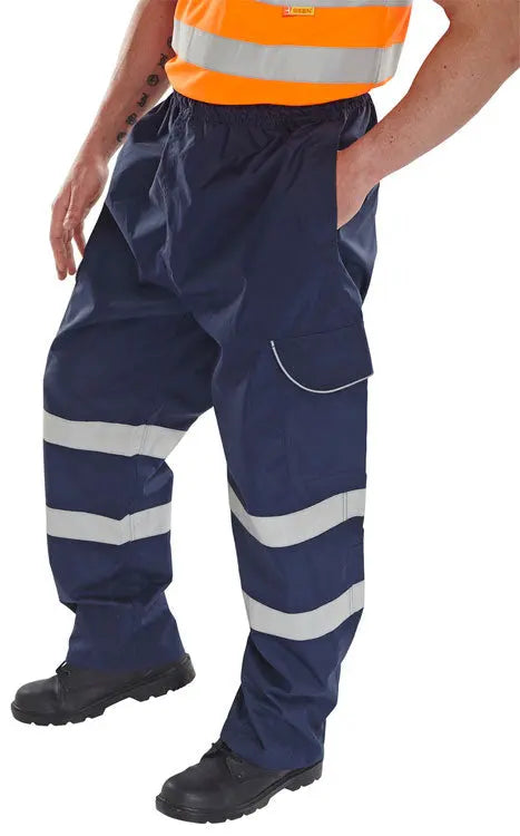 Beeswift Overtrousers Bd118 - Navy Blue - Customisable Trousers