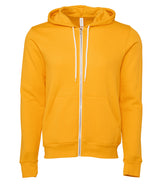 Unisex polycotton fleece full-zip hoodie