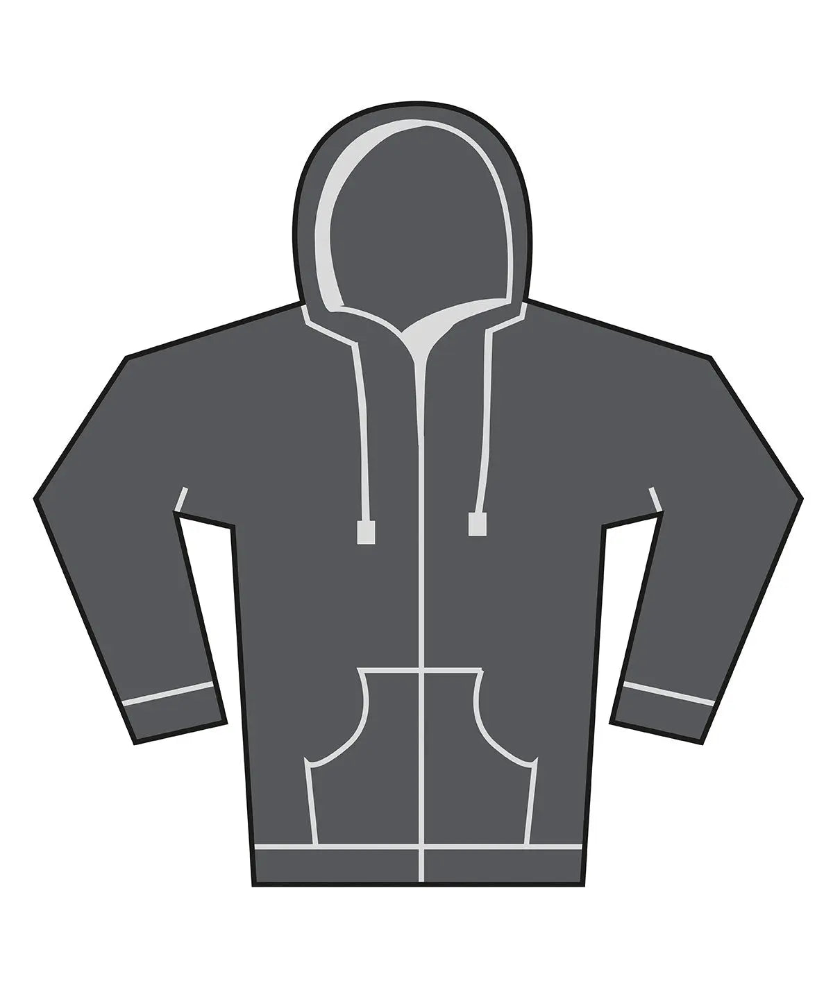 Unisex heavy full-zip hoodie