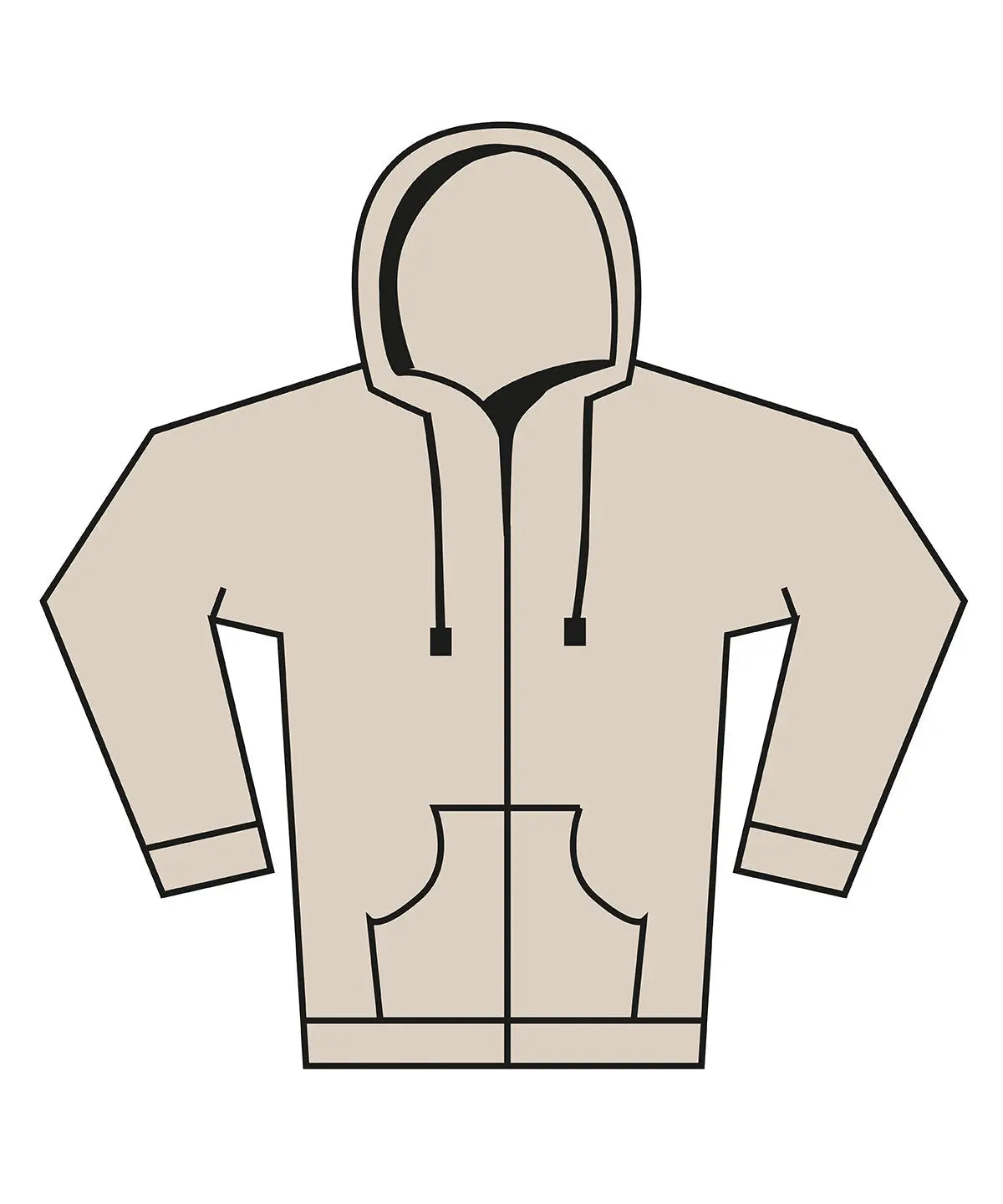 Unisex heavy full-zip hoodie