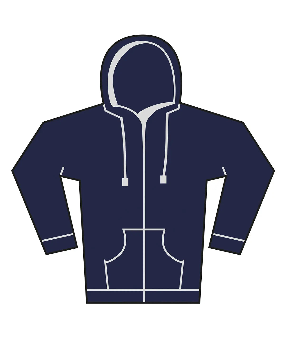 Unisex heavy full-zip hoodie