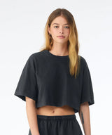 Women’s heavyweight washed cropped tee