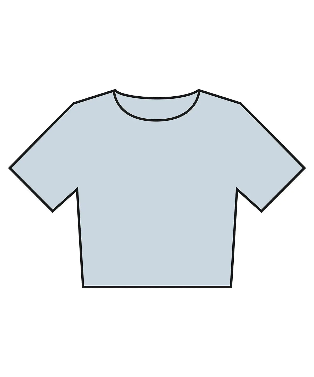 Women’s heavyweight washed cropped tee