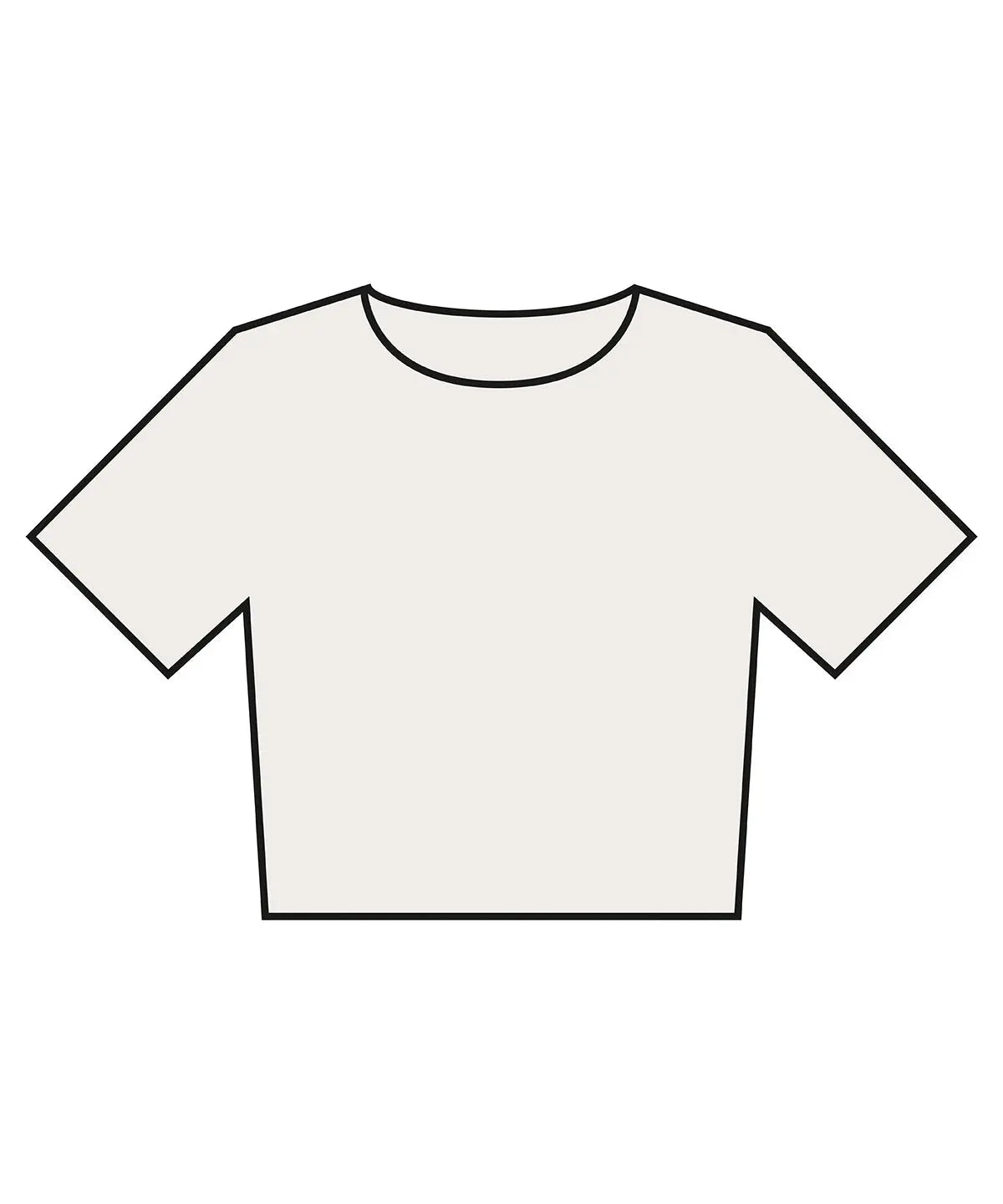 Women’s heavyweight washed cropped tee