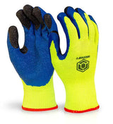 Beeswift Latex Thermo Star Fully Dipped Gloves Bf3 - Saturn Yellow - Customisable Latex