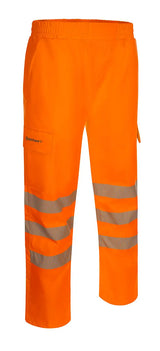Beeswift Birkdale Hi Vis Waterproof Breathable Trousers Bit - Orange - Customisable Trousers