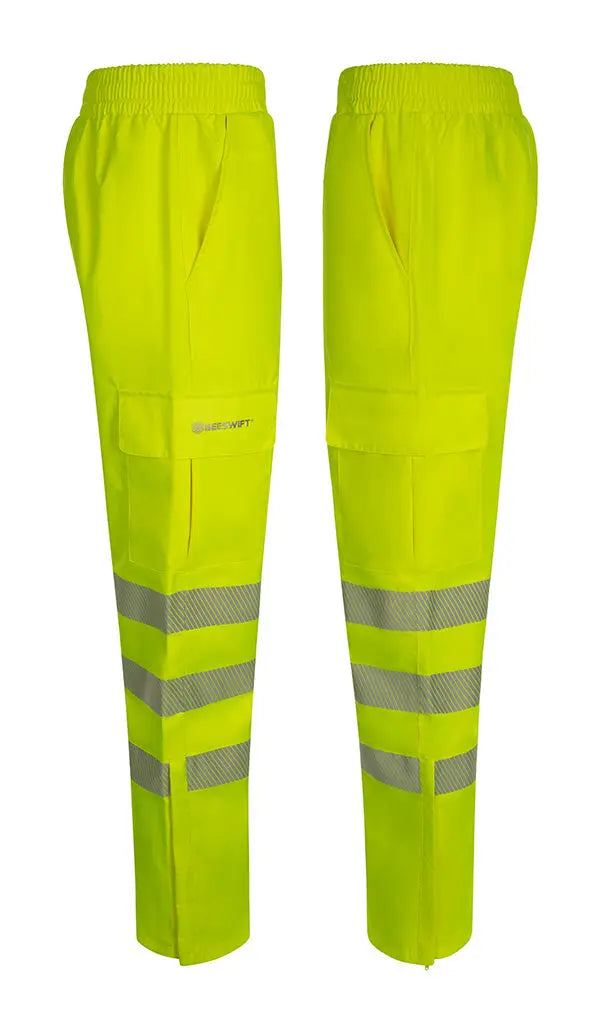 Beeswift Birkdale Hi Vis Waterproof Breathable Trousers Bit - - Customisable Trousers