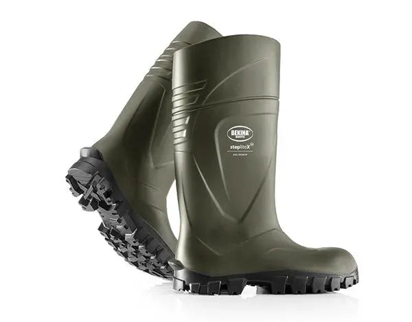Bekina Steplite X Solid Grip Non Safety Wellingtons Bnxan1 P9180 - Green 4 - Customisable Wellingtons