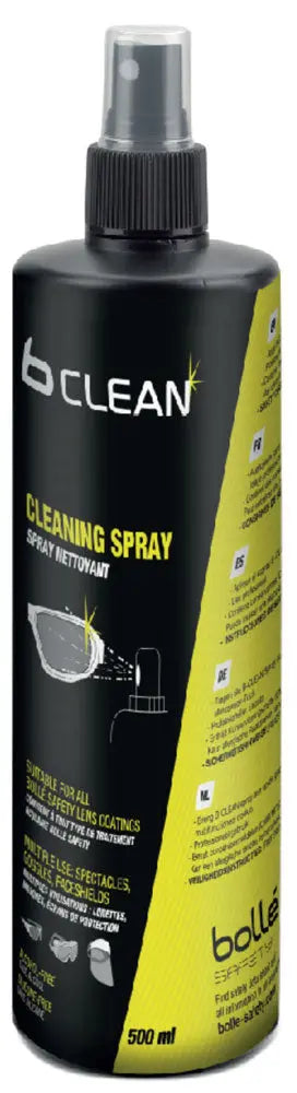 Bolle Safety Lens Cleaning Spray For Bob Cleaning Station Ml Bopacs500 - Black 500ML - Customisable Eyewear Cleaning
