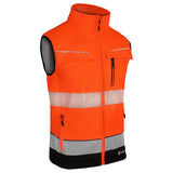 Deltic Beeswift Deltic Two Tone Hi Vis Softshell Rail Bodywarmer Bsdbwtt - Orange Black - Customisable Bodywarmers