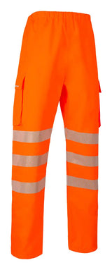 Deltic Beeswift Deltic Hi Vis Ripstop Breathable And Waterproof Rail Over Trouser Bsdtor - Orange - Customisable Trousers