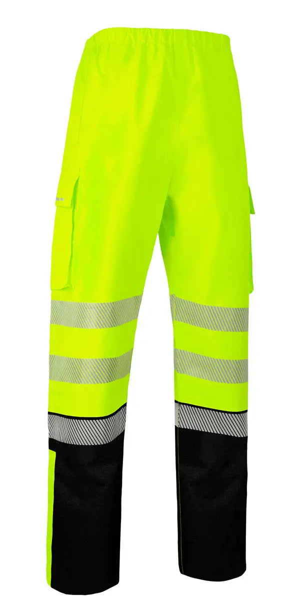 Deltic Beeswift Deltic Hi Vis Two Tone Ripstop Breathable And Waterproof Rail Over Trouser Bsdtrtt - Saturn Yellow Navy - Customisable Trousers