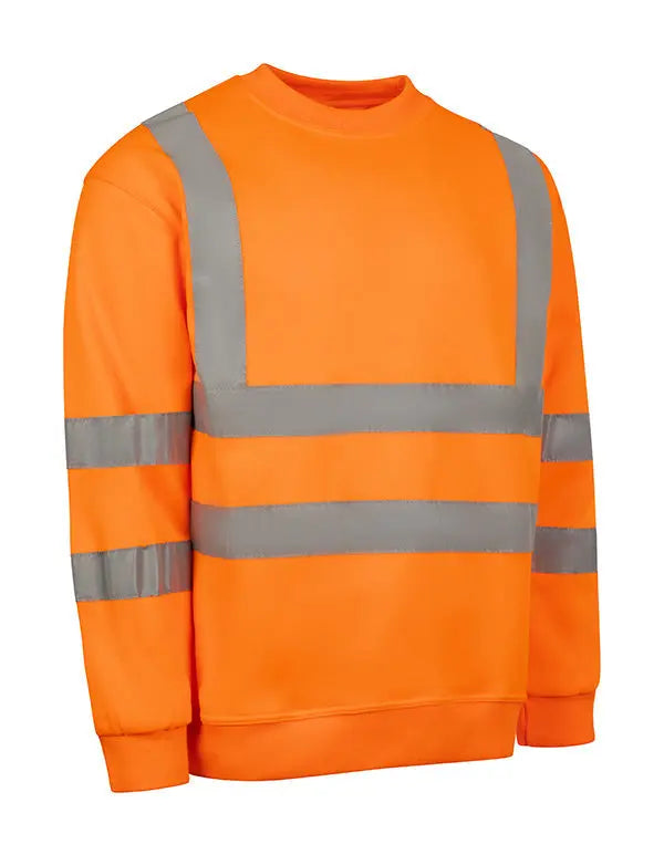 Beeswift Essential Sweatshirt Hi Vis Jumper Bssen - Orange - Customisable Sweatshirts