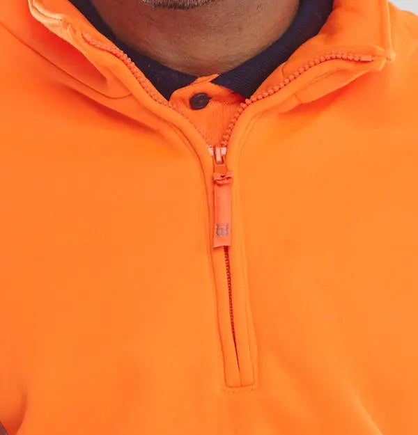 Beeswift Essential Quarter Zip Sweatshirt Hi Vis Jumper Bszssen - - Customisable Sweatshirts