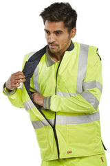 Beeswift Reversible Hi Vis Interactive Bodywarmer Bweng - - Customisable Bodywarmers