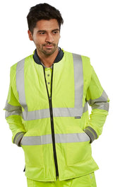 Beeswift Reversible Hi Vis Interactive Bodywarmer Bweng - - Customisable Bodywarmers