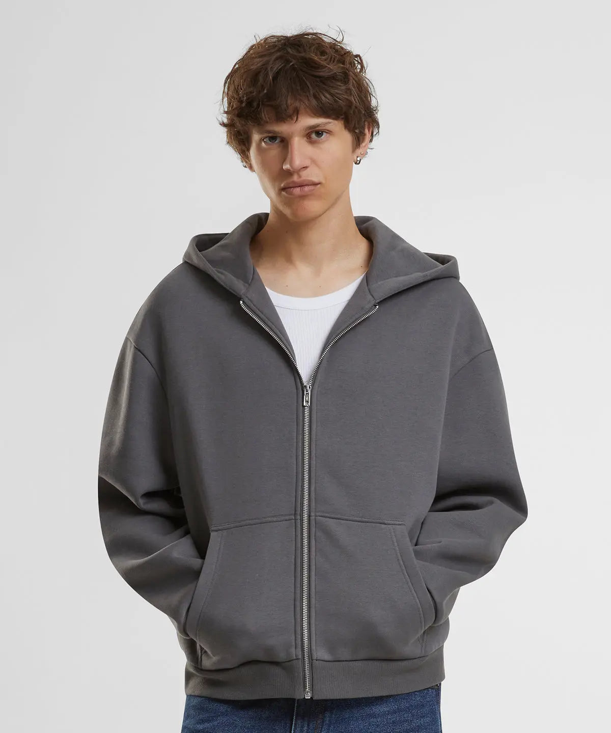 Fluffy zip hoodie