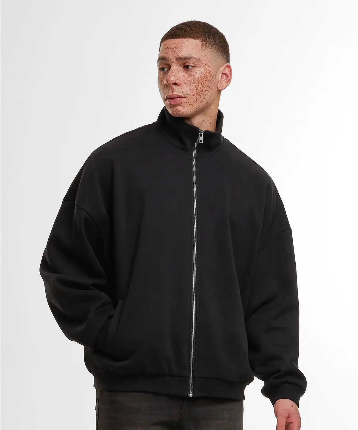Oversized zip jacket