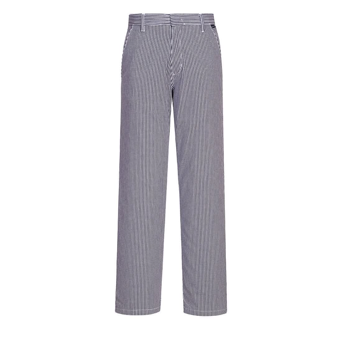 Portwest ChefS Barnet Trousers C075 - Blue Check - Customisable Trousers