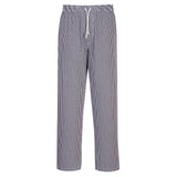 Portwest ChefS Bromley Trousers C079 - Blue Check Tall - Customisable Trousers