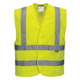 Portwest Hi Vis Mesh Band And Brace Vest C370 - Yellow - Customisable HV Vest