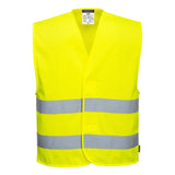 Portwest Hi Vis Mesh Two Band Vest C374 - Yellow - Customisable HV Vest