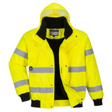 Portwest Hi Vis 3 In 1 Bomber Jacket C467 - Yellow - Customisable Jacket