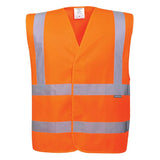 Portwest Hi Vis Band And Brace Vest C470 - Orange - Customisable HV Vest