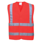 Portwest Hi Vis Band And Brace Vest C470 - Red - Customisable HV Vest