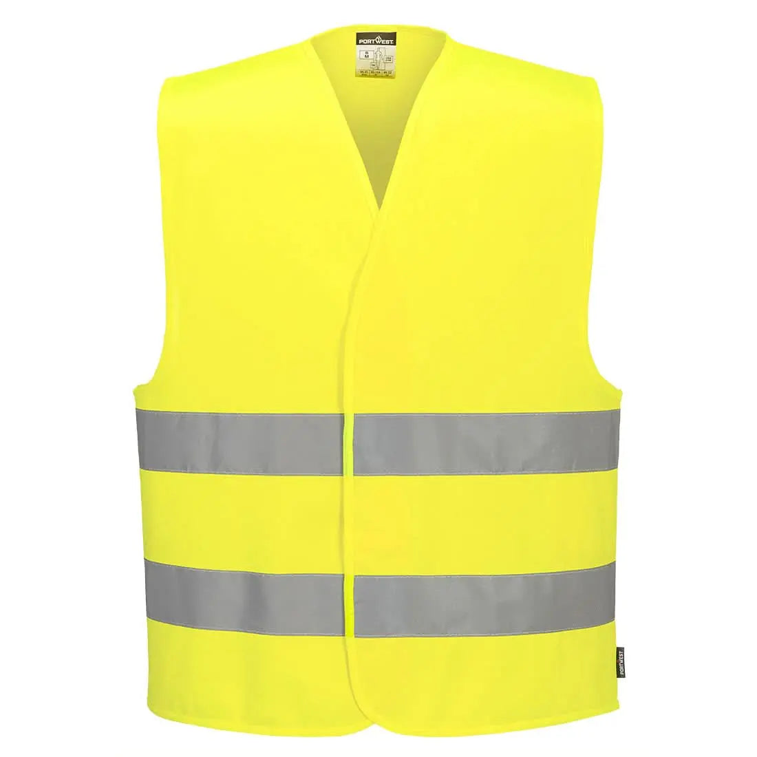 Portwest Hi Vis Two Band Vest C474 - Yellow - Customisable HV Vest