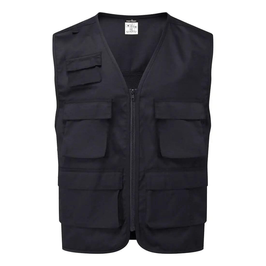 Portwest Work Vest C704 - Black - Customisable Vests