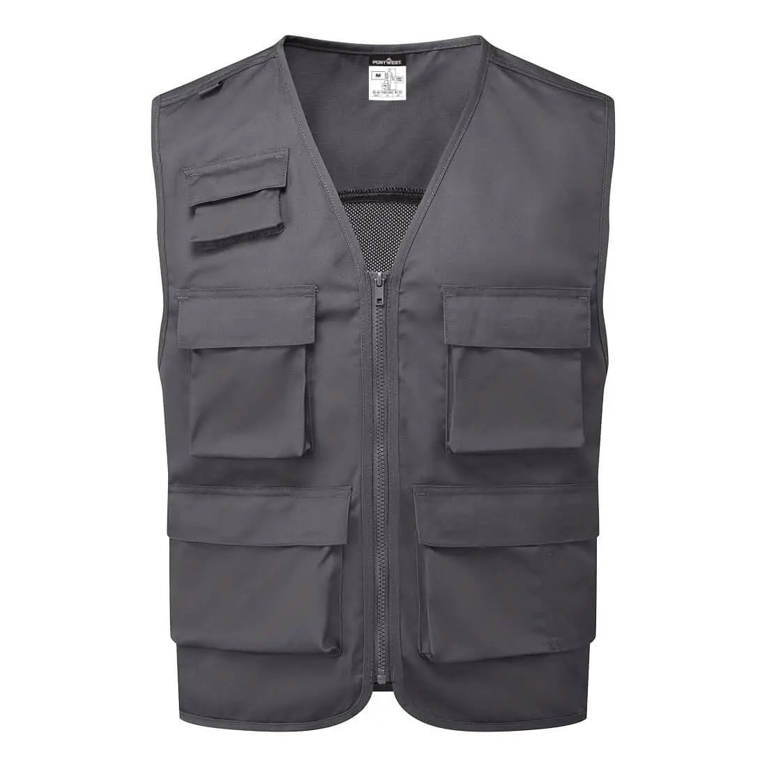 Portwest Work Vest C704 - Metal Grey - Customisable Vests