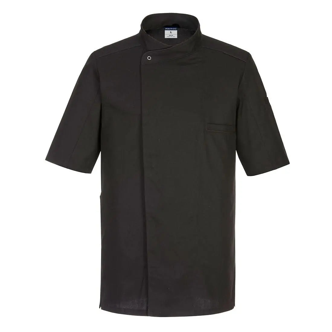 Portwest ChefS Meshair Pro Surrey Jacket SS C735 - Black - Customisable Jacket