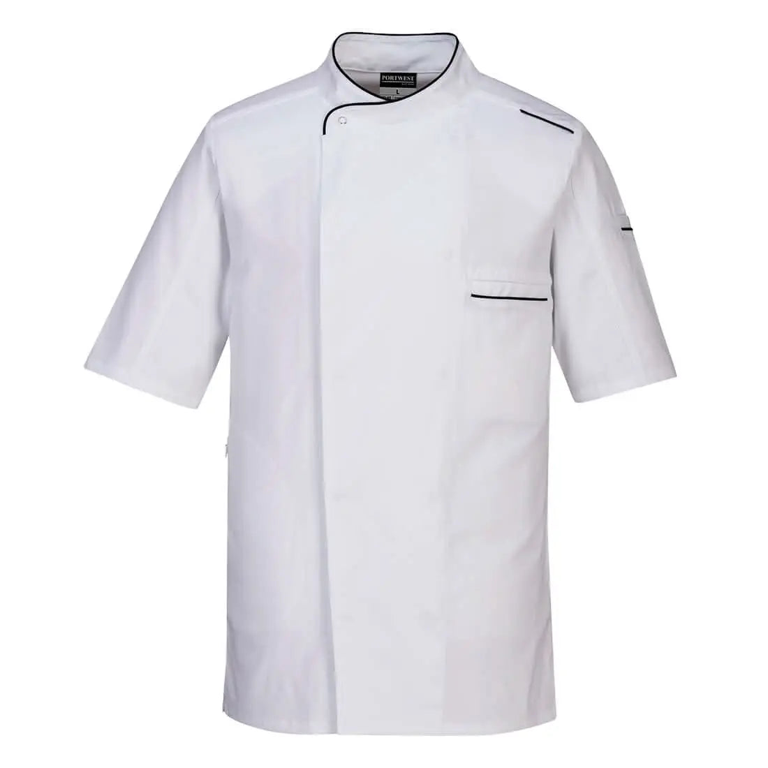 Portwest ChefS Meshair Pro Surrey Jacket SS C735 - White - Customisable Jacket