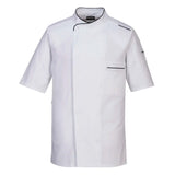 Portwest ChefS Meshair Pro Surrey Jacket SS C735 - White - Customisable Jacket