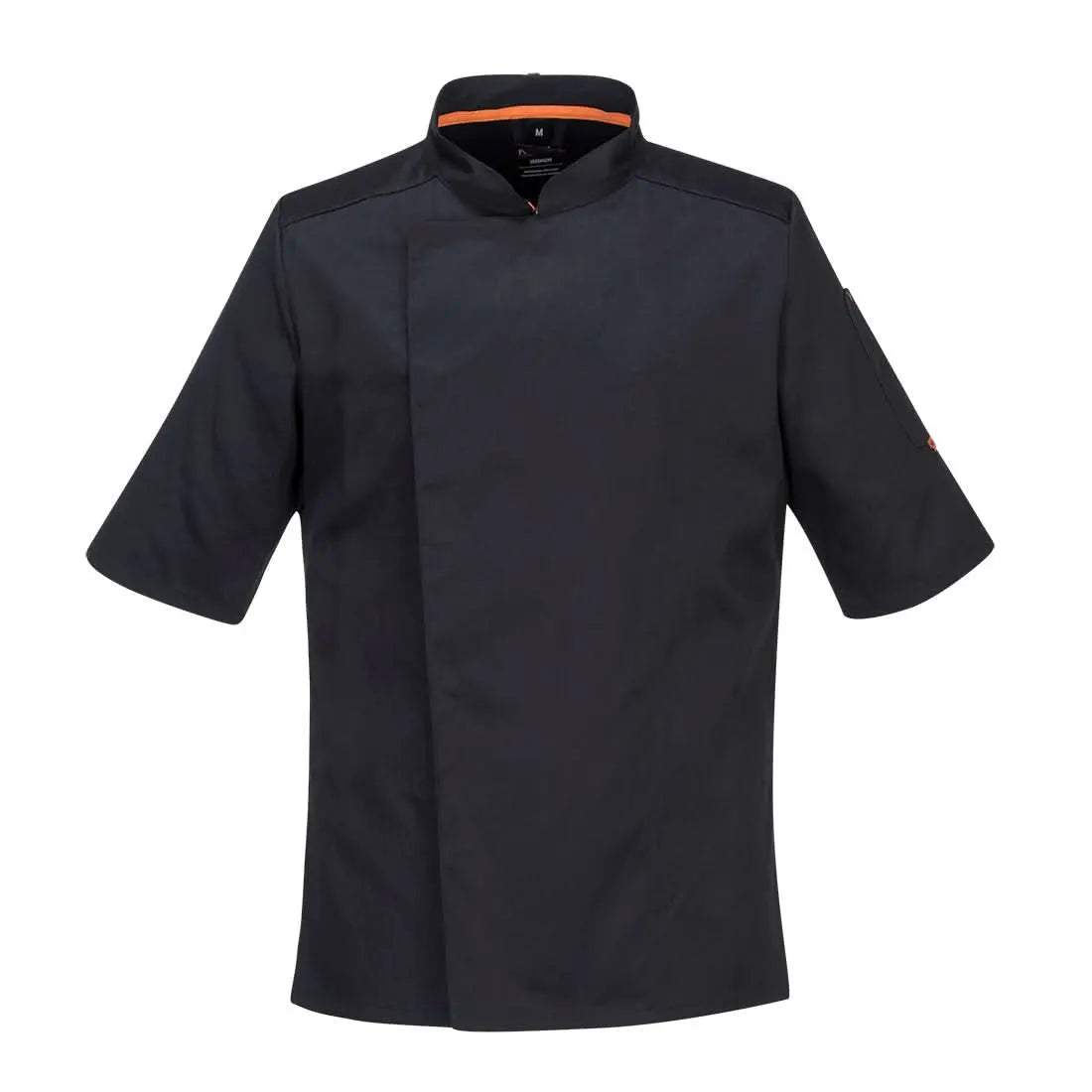 Portwest ChefS Meshair Pro Jacket SS C738 - Black - Customisable Jacket