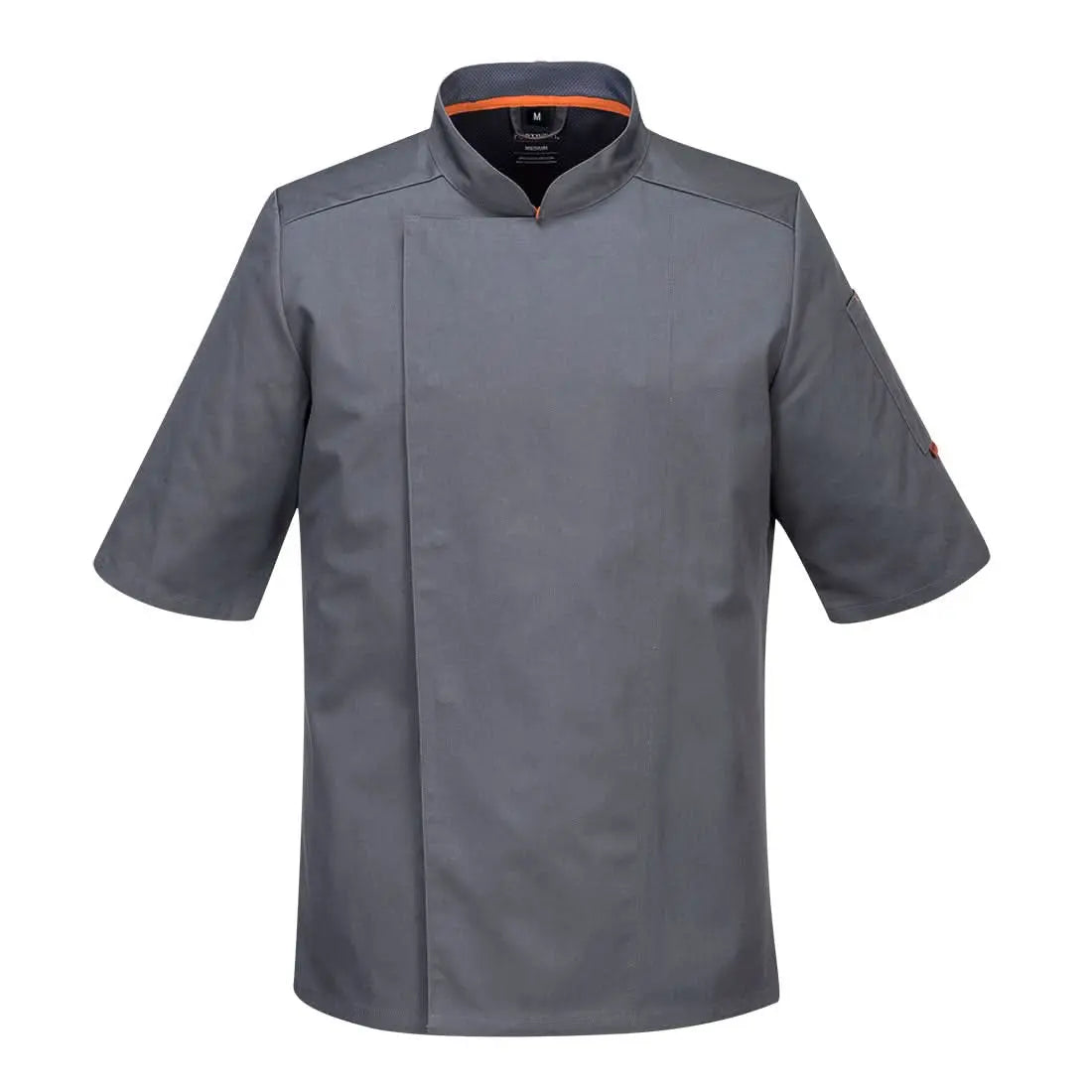 Portwest ChefS Meshair Pro Jacket SS C738 - Slate Grey - Customisable Jacket