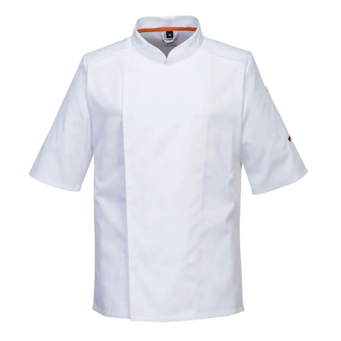 Portwest ChefS Meshair Pro Jacket SS C738 - White - Customisable Jacket